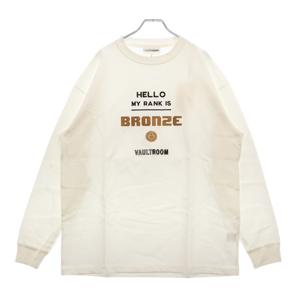 VAULTROOM (ボルトルーム) BRONZE L/S TEE フロント刺繍 長袖T