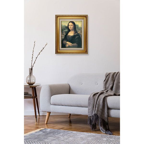 世界の名画】 レオナルド・ダ・ヴィンチ 『モナ・リザ』複製画額