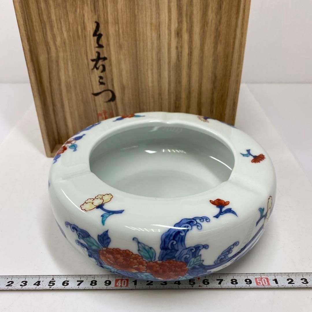 今泉今右衛門　花入　共箱　高さ約28.1㎝ タニト　東さ7-0310③ 今泉今右衛門 花入 共箱 高さ約28.1㎝ タニト 東さ