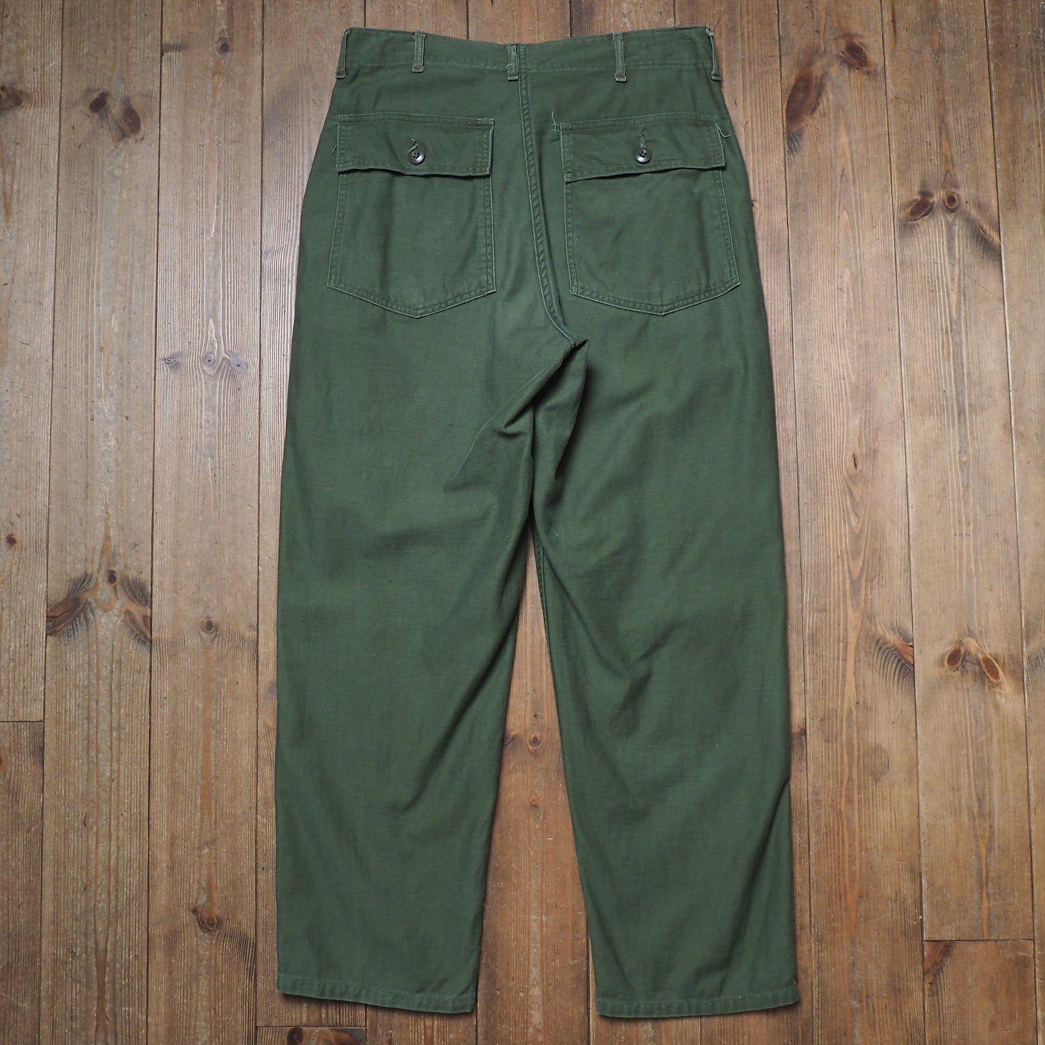 70s アメリカ軍 usarmy ベイカー パンツ ファティーグ ダブルステッチ