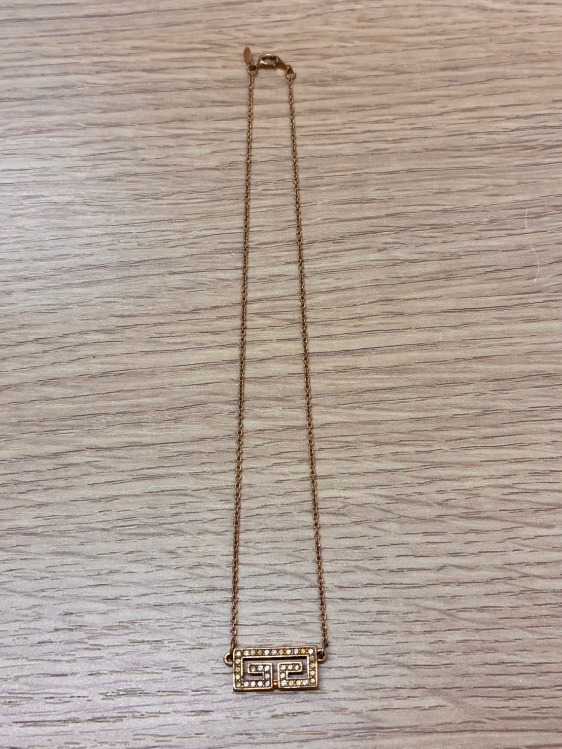 ジバンシー　ゴールドメッキ三点セット Y0908]GIVENCHY ジバンシー ヴィンテージ ロゴ ネックレス