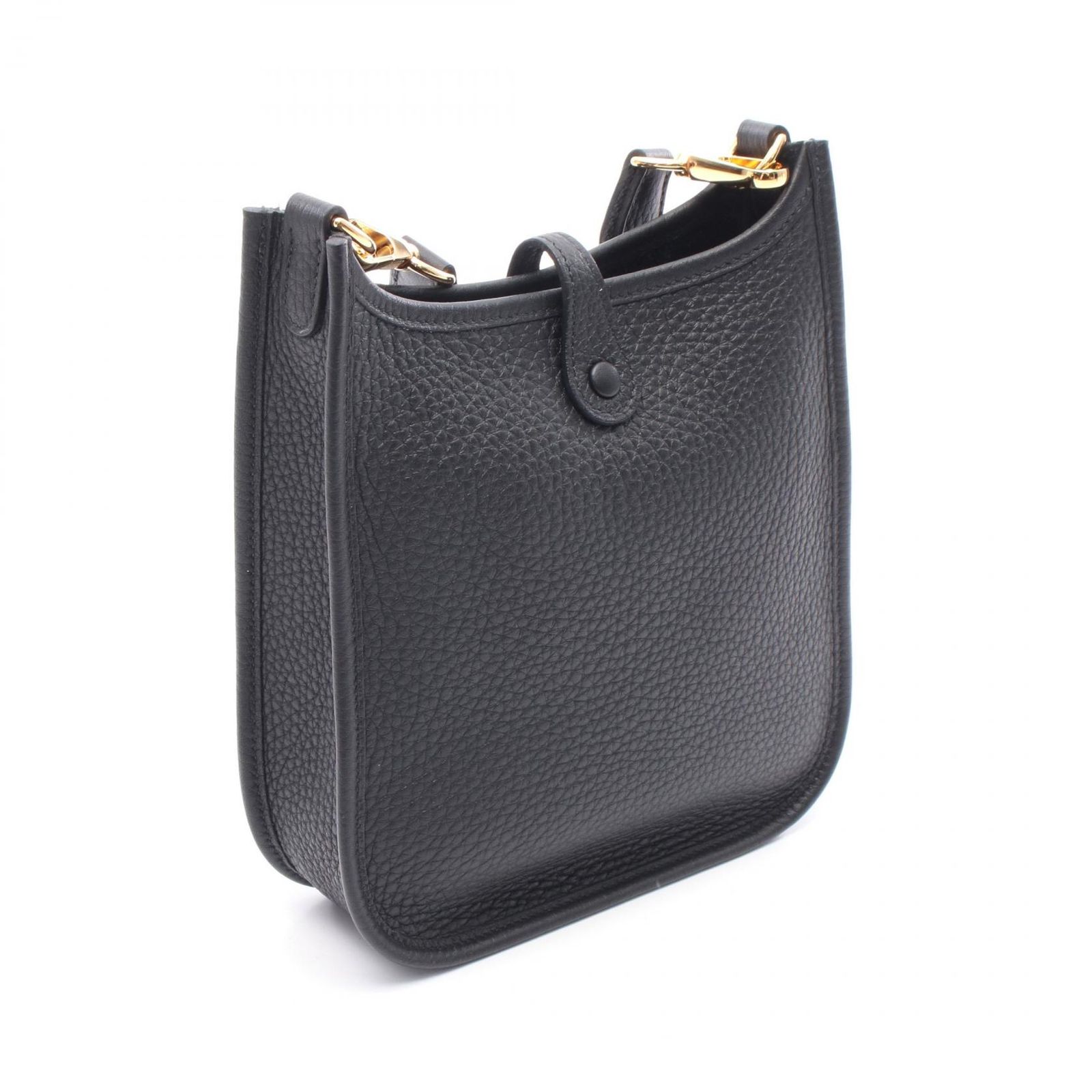 エルメス HERMES ショルダーバッグ エヴリンTPM ブラック レザー
