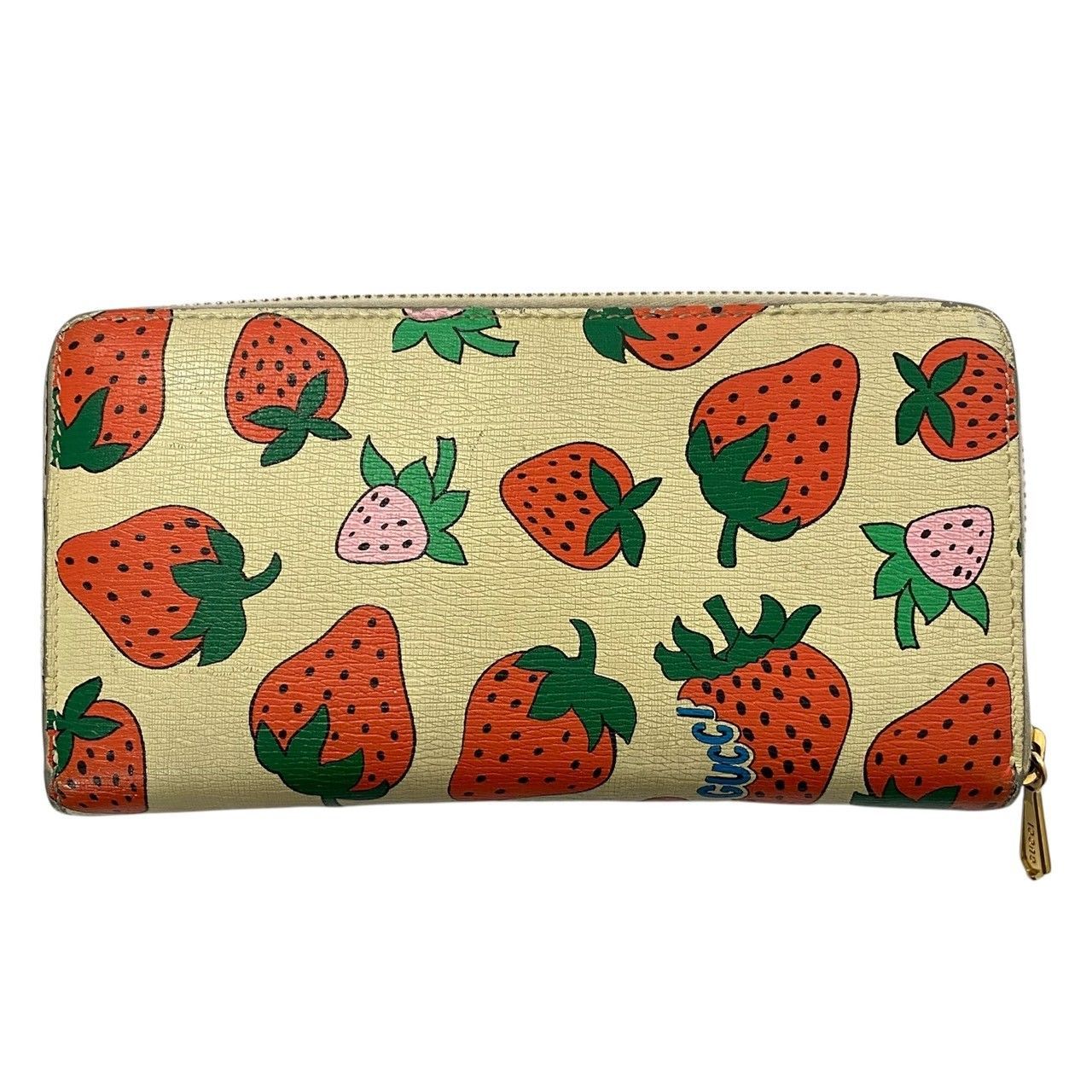 GUCCI】ズゥミ ストロベリー 570661 1147 ラウンドファスナー 