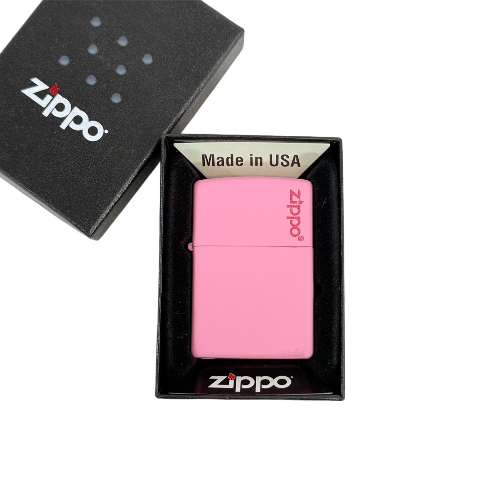 新品・未使用】未開封シール付き ZIPPO ジッポー マット ロゴ ピンク 
