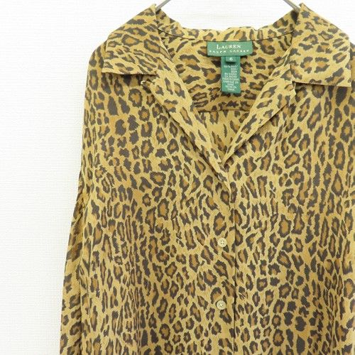 ラルフローレン RalphLauren シャツ ブラウス レオパード シルク a 969286