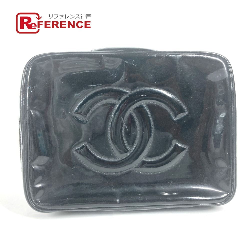 ✨外観美品✨CHANEL バニティ パーチ エナメル ココマーク CHANEL シャネル バニティバッグ CC ココマーク エナメル - メルカリ