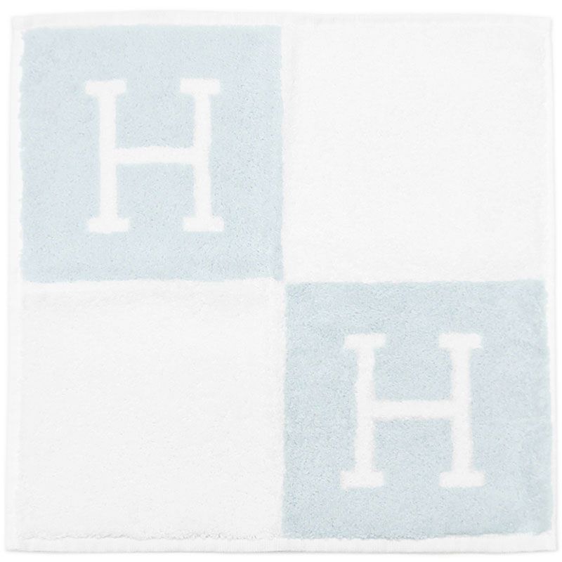 【未使用品】エルメス　HERMES　ハンドタオル　アヴァロン　ブルー