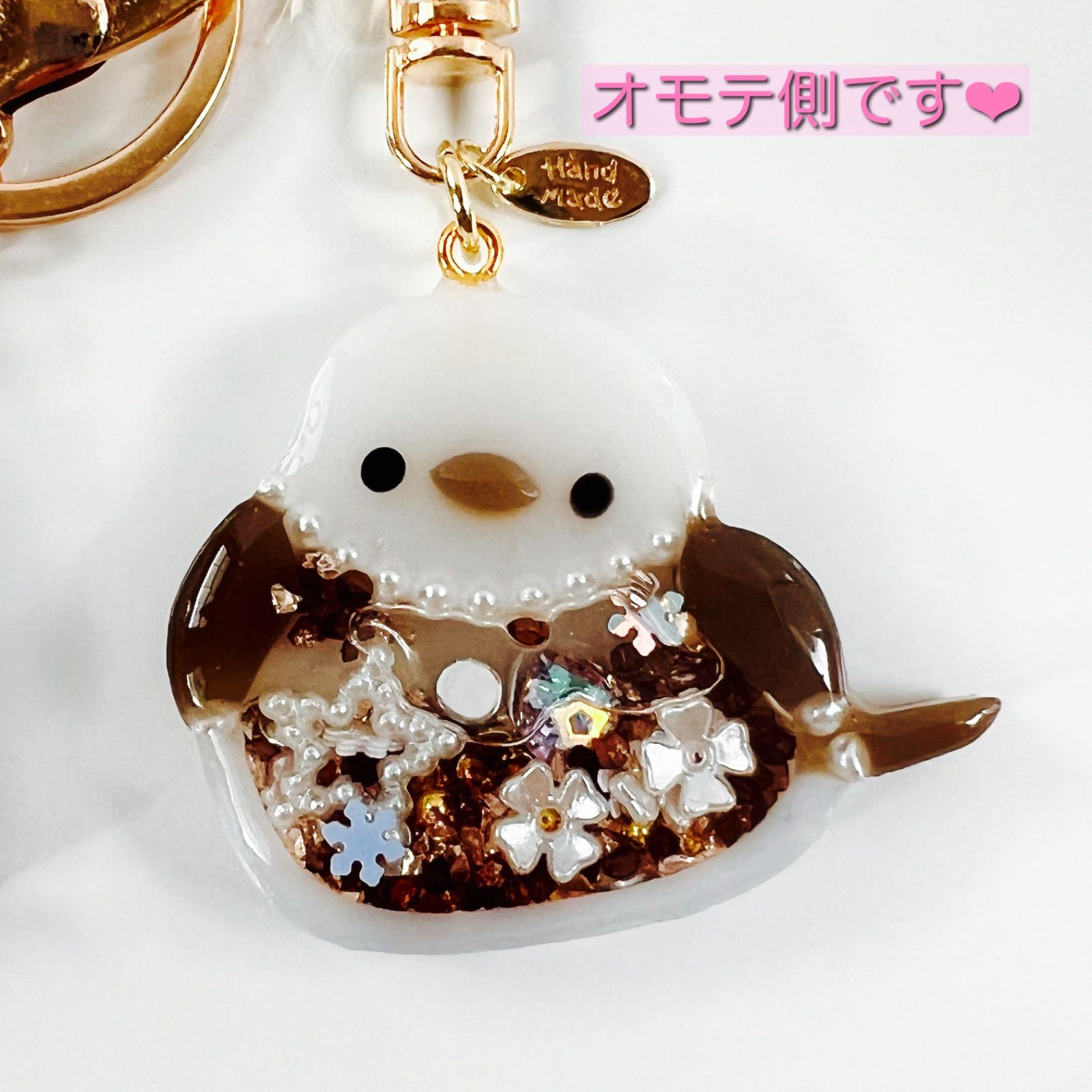 ✿︎ シマエナガちゃん ✿︎ シャカシャカ キーホルダー 雪の妖精