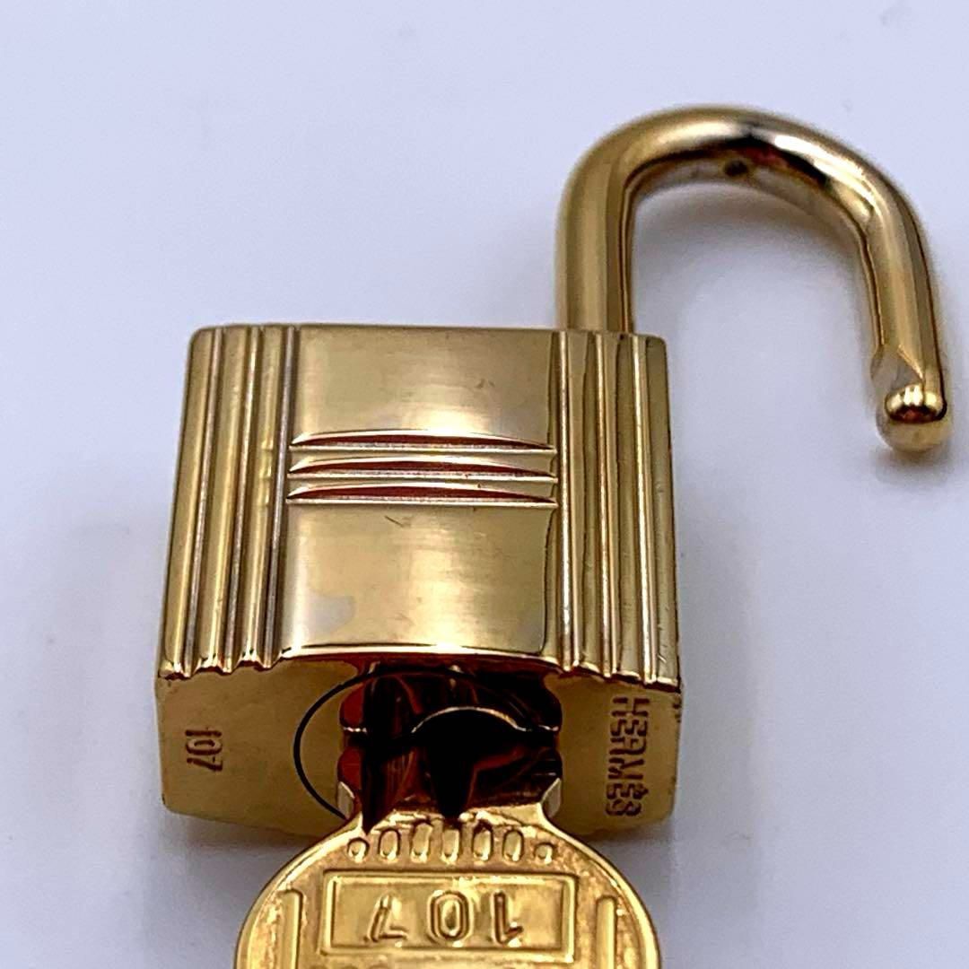 HERMES エルメス カデナ 24Kメッキ No.107 107番 鍵付き 南京錠