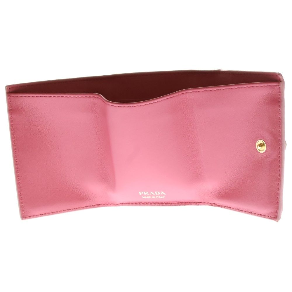 PRADA (プラダ) サフィアーノフィオッコ リボン コンパクトウォレット
