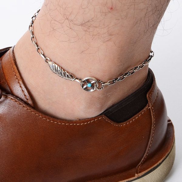  M s collection シルバーアンクレット XX 017 TQ アンクレット アクセサリー