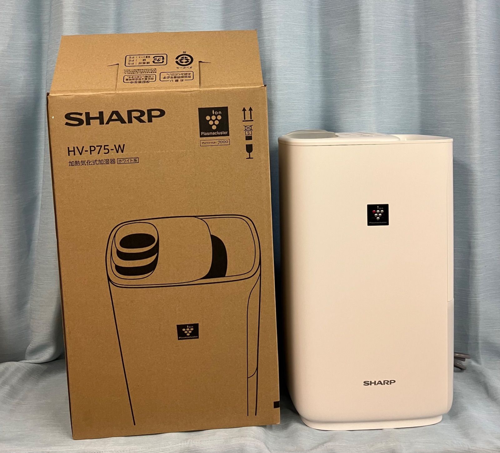 SHARP シャープ 加熱気化式加湿器 HV-P75-W ホワイト 2021年製