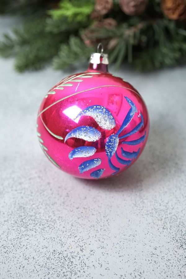 アンティーククリスマス薄ガラスオーナメントアソートセットL gx