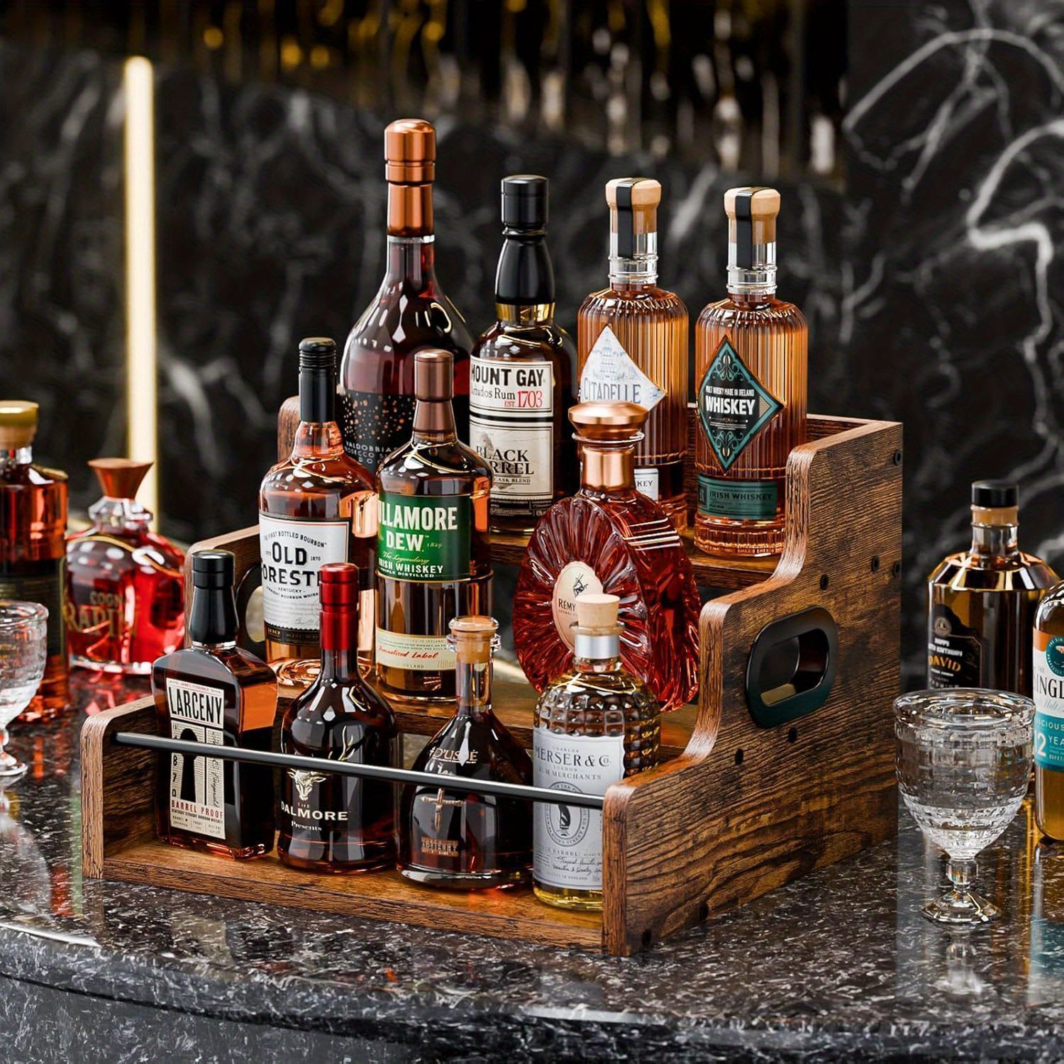 「響」ウイスキーボトルディスプレイ 響 100周年記念ボトル ボトルキープディスプレイ付き