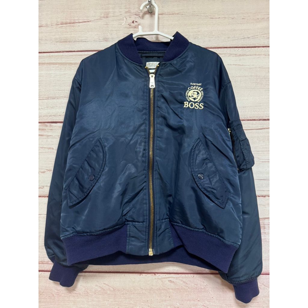 サントリー BOSS ボス ボスジャン 90s 非売品 MA-1 ブルゾン 