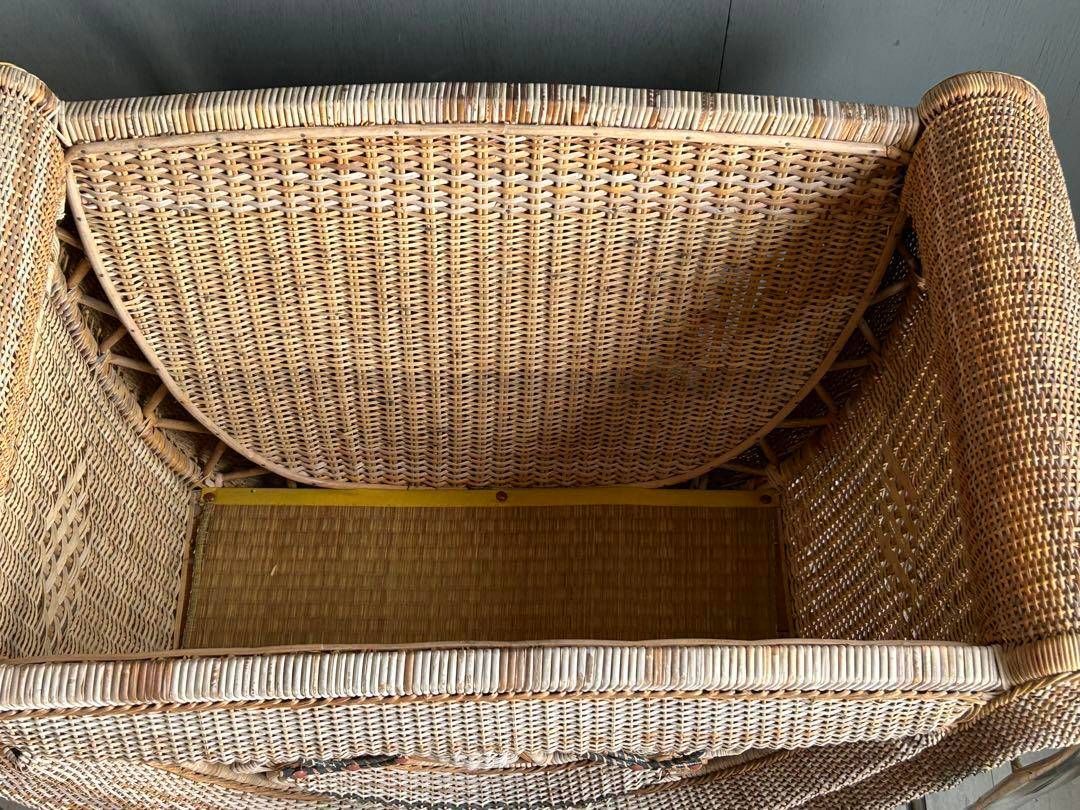 希少 乳母車 ラタン 籐 ベビーカー アンティーク ヴィンテージ レトロ ng