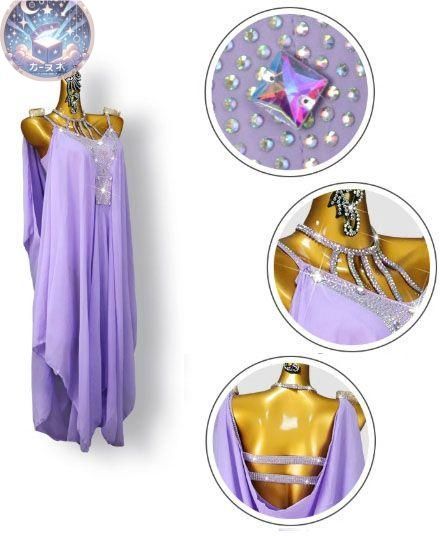 新品 未使用 新作 社交ダンスドレス ラテンドレス デモ ルンバ