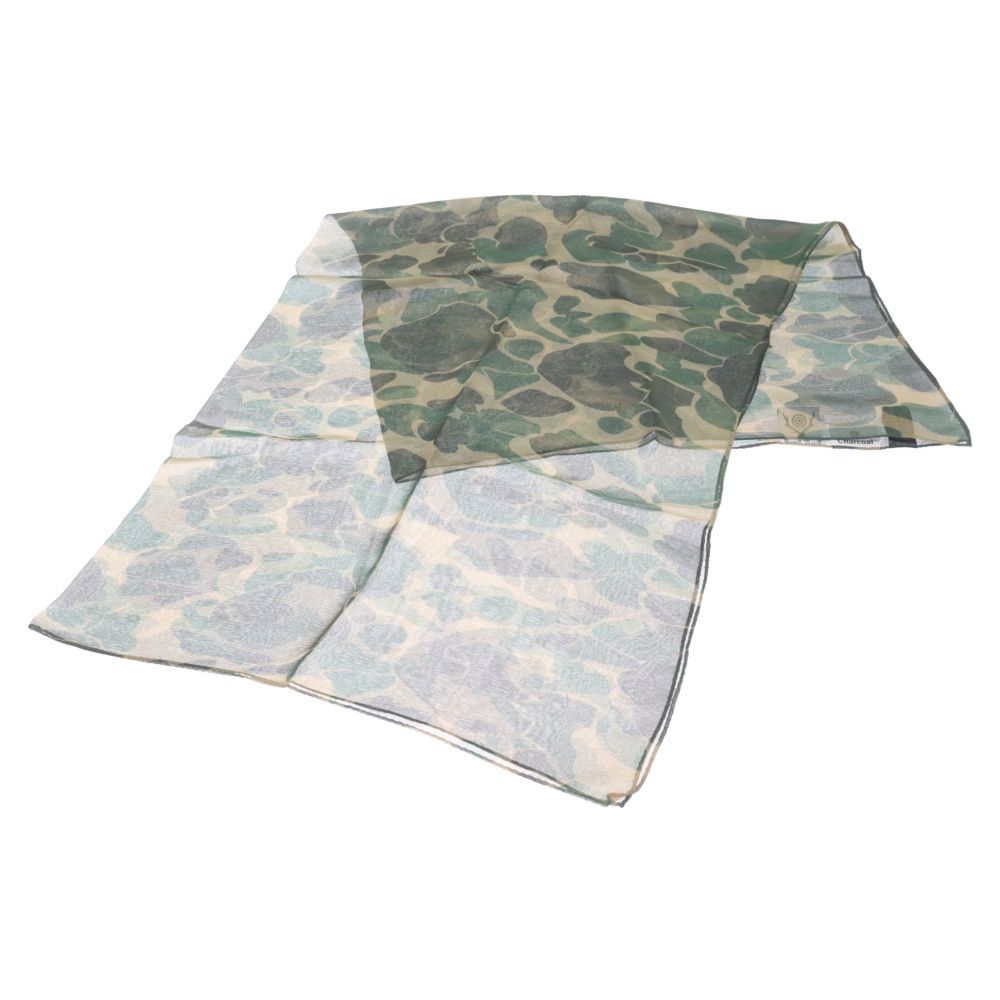 SOUTH2 WEST8 (サウス2ウエスト8) S2W8 CamouFlage Scarf D/Hunter ダックハンター カモフラージュ シルククレープ スカーフ グリーン