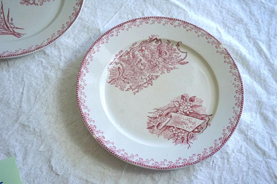 希少　フランスアンティーク　PEXONNE ペクソンヌ　オーバルプレート　極美品 希少 フランスアンティーク PEXONNE ペクソンヌ オーバルプレート 極美