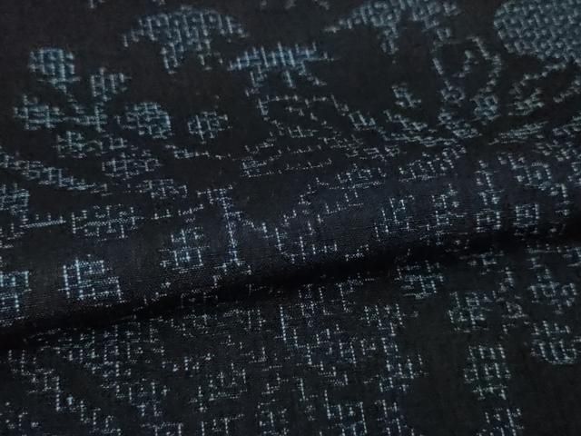 平和屋本店□極上 本場結城紬 重要無形文化財 80亀甲 奥順謹製 御所解