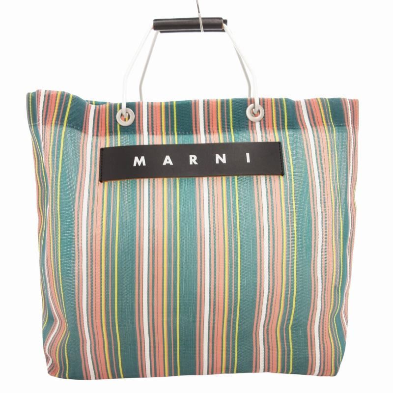 マルニ MARNI フラワーカフェ メッシュトートバッグ