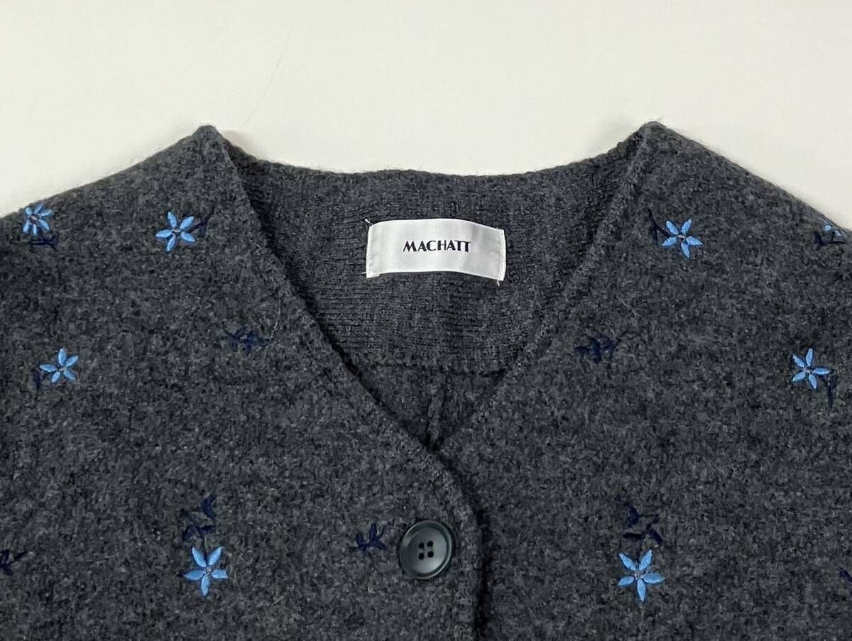 machatt マチャット エンブロイダリーウールジャケット（グレー） エン