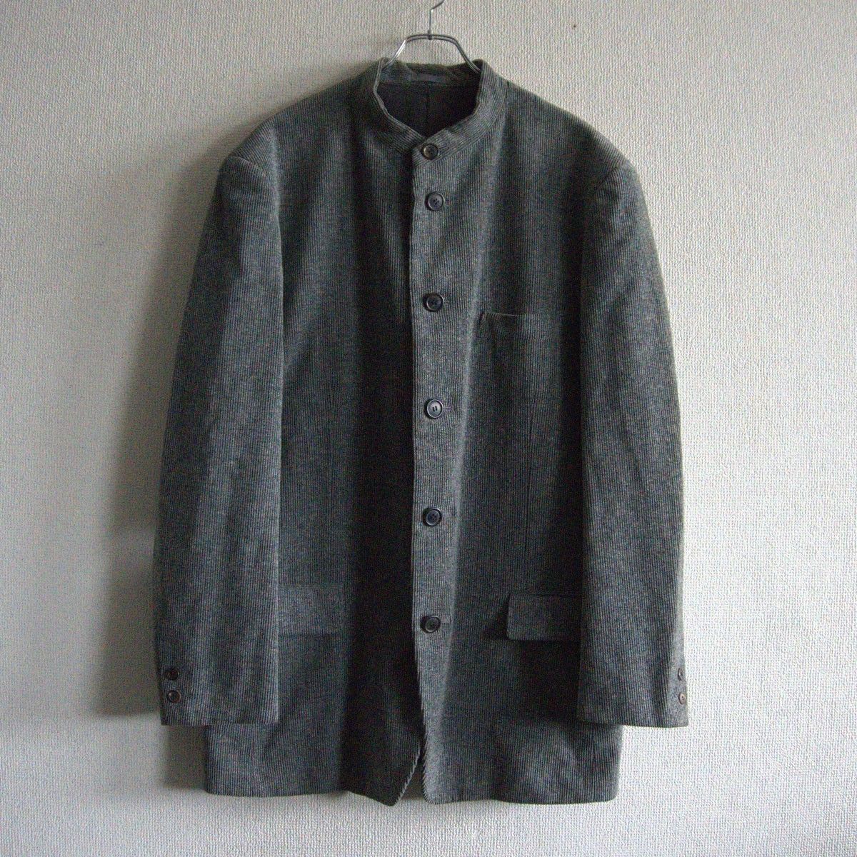 雰囲気抜群】ISSEY MIYAKE MEN【ノーカラー ジャケット】XL イッセイ