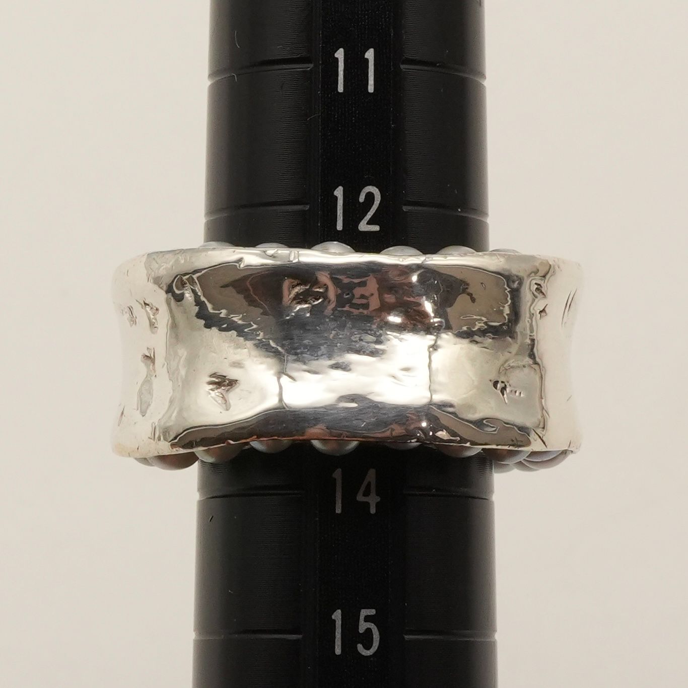 K18美品甲丸花模様透かしゴールドリング　13号　2951K2506 K18美品甲丸花模様透かしゴールドリング 13号 2951K2506 （楽天