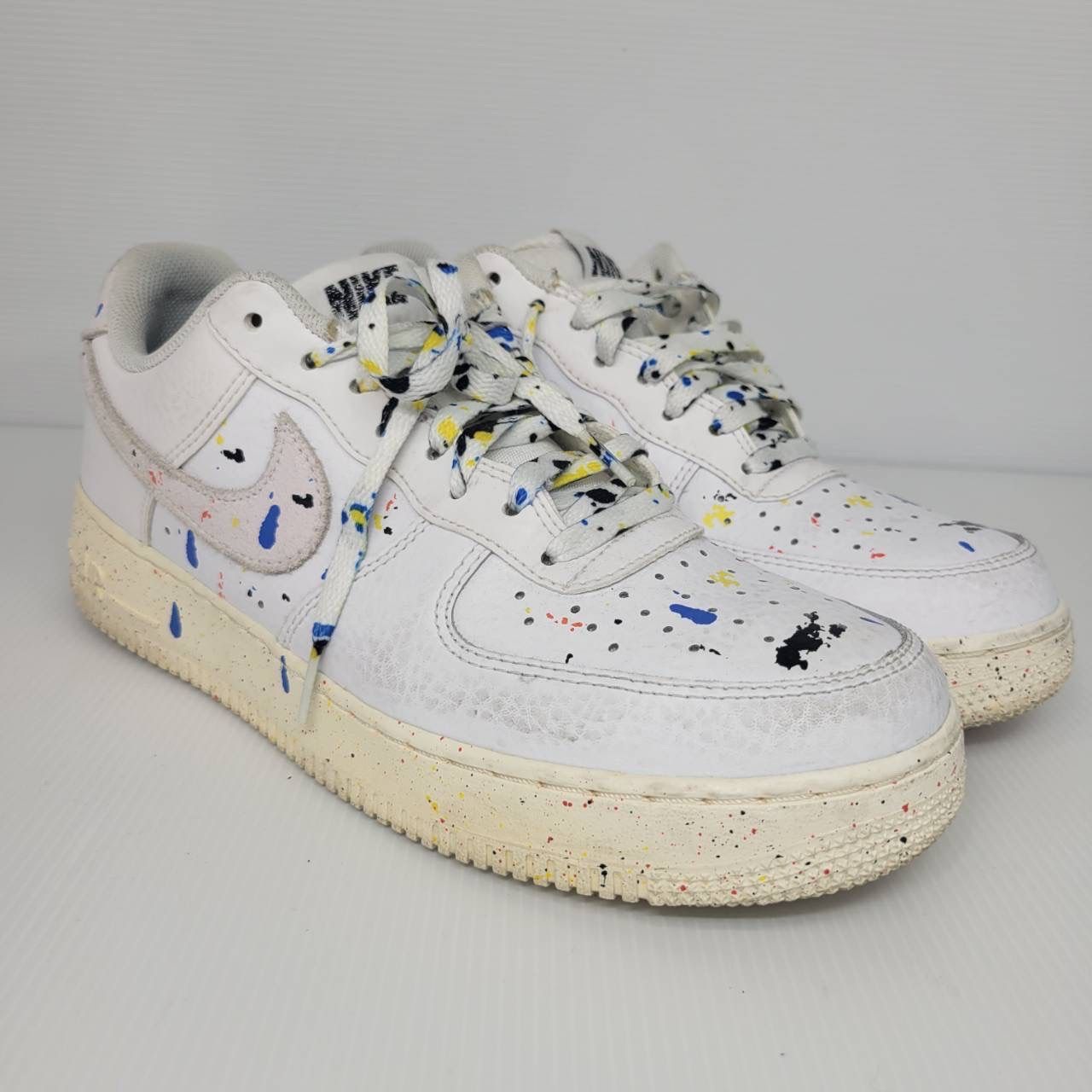 NIKE ナイキ Air Force 1 07 LV8 Paint Splatter エアフォース ペイントスプラッター スニーカー 26.5cm  ホワイト シューズ メンズ - メルカリ