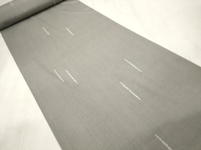 平和屋本店□小紋 反物 着尺 紬ちりめん 二寸絞り 逸品 未使用