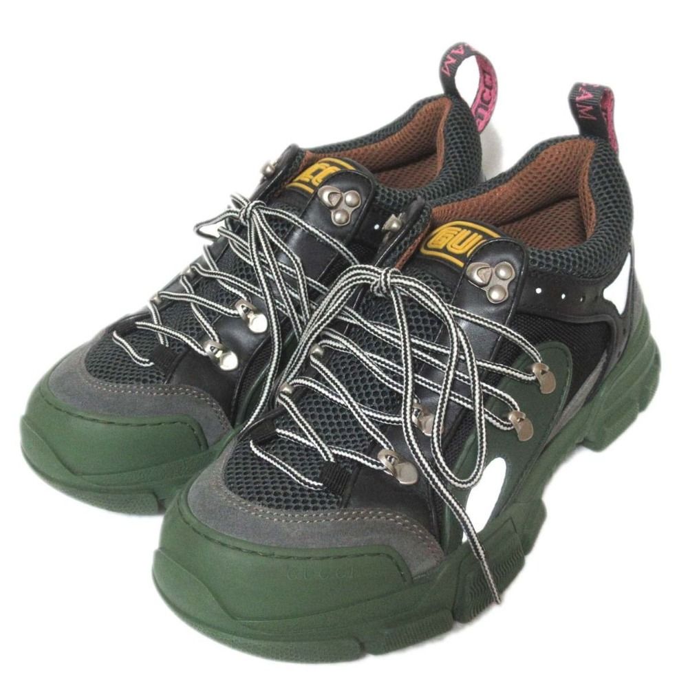 美品 GUCCI グッチ FLASHTREK フラッシュトレック スエード ダッド