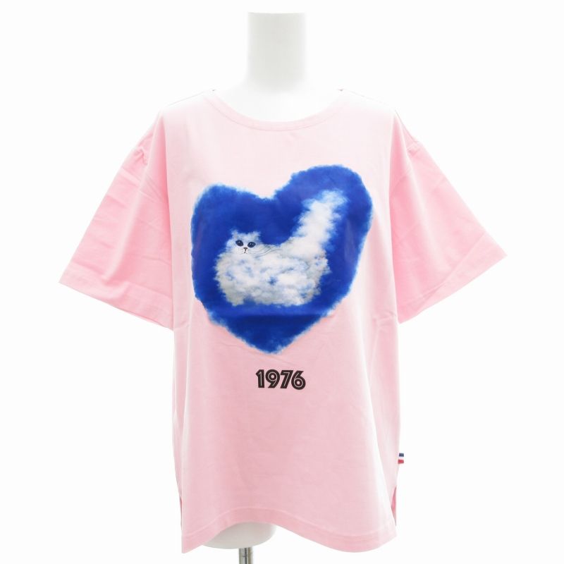 パーソンズ PERSON'S タグ付き グラフィックキャットTシャツ
