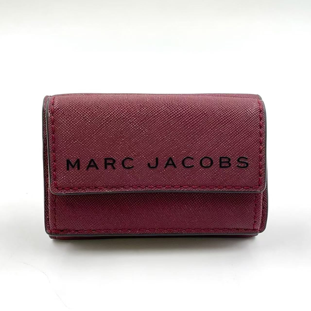 MARC JACOBS ミニ PVC レッド 財布 ゴールド