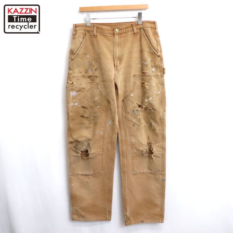 00s Carhartt ペンキ ダブルニー 襤褸 ボロ ダック ペインター