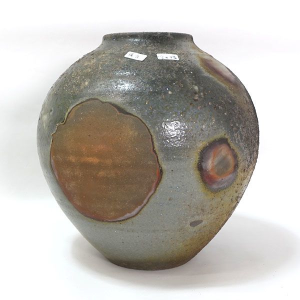 備前焼 浮田曙 花器 備前焼|浮田曙 壺 ギフト 代引不可 同梱不可