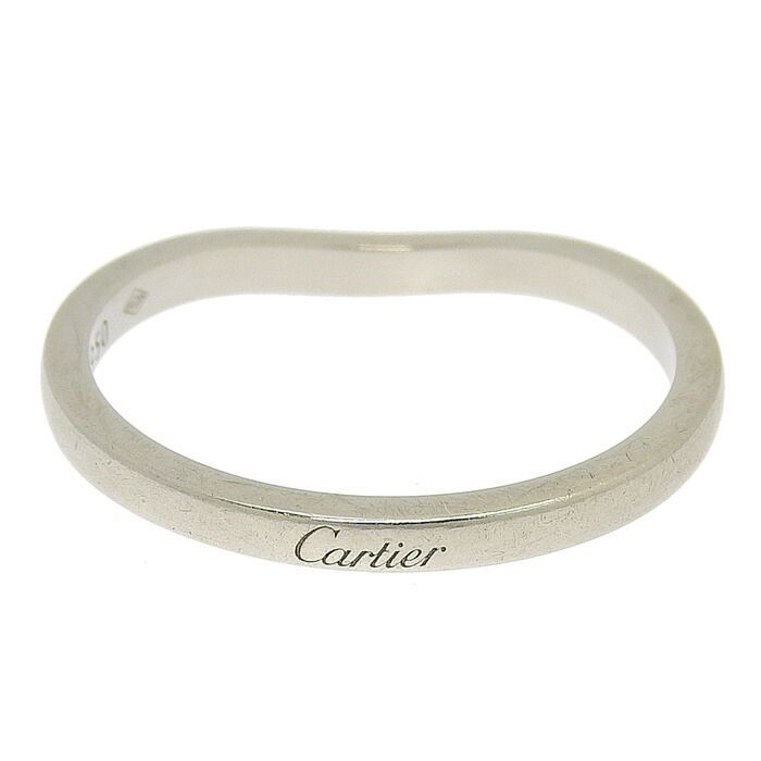 CARTIER カルティエ バレリーナ カーブ リング Pt950 プラチナ #58 18
