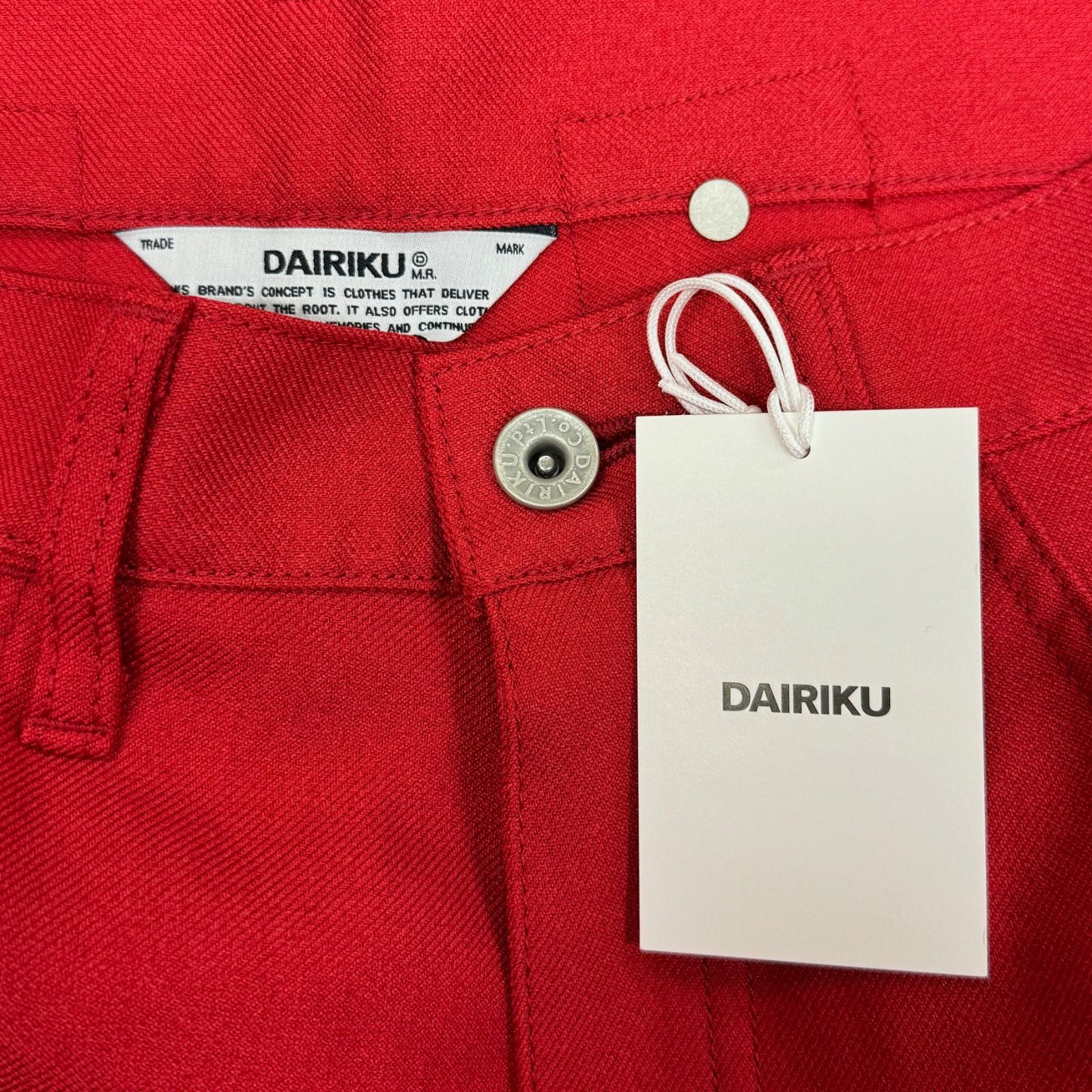 定価34100円 新品 DAIRIKU 22AW FLARE PRESSED PANTS フレア