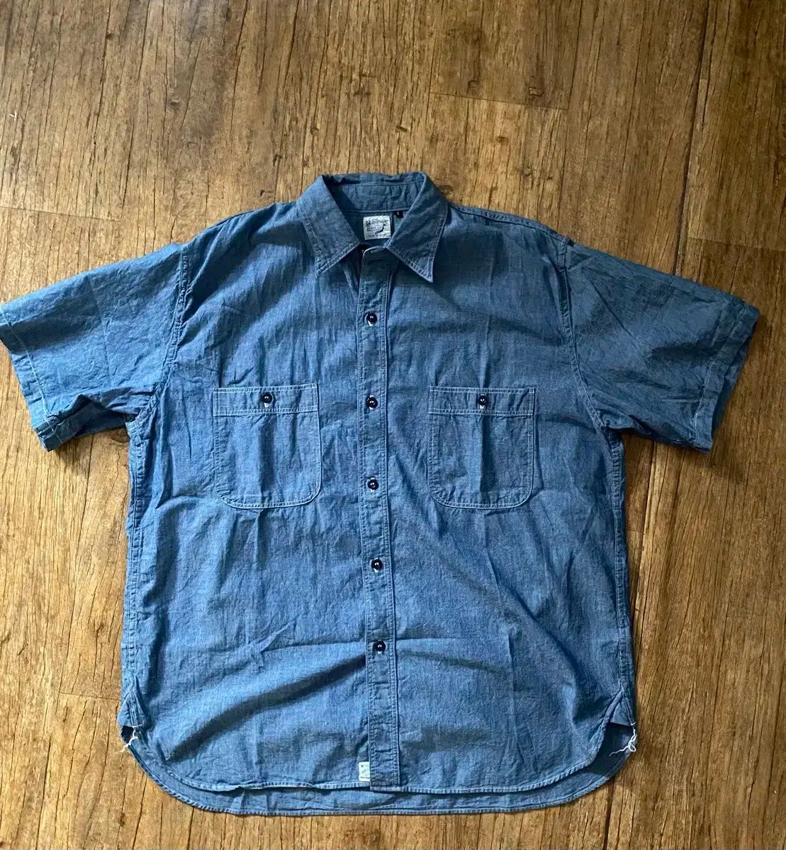 orSlow オアスロウ ビンテージフィット シャンブレー ハーフ シャツ