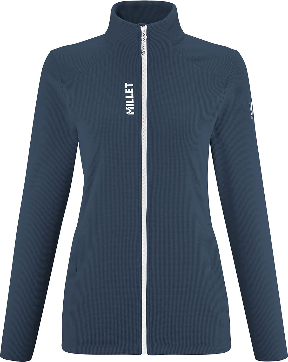 ミレー MILLET アウトドア UBIC LIGHTGRID JKT W フリースジャケット 上着 軽量 伸縮性 保温性 通気性 登山 アウトドア 軽量 ストレッチ 襟 ポリエステル MIV10452 N7317 SAPHIR