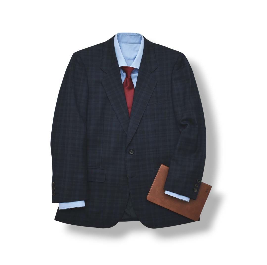 バレンシアガ テーラードジャケット 2B イタリア製 ネイビー