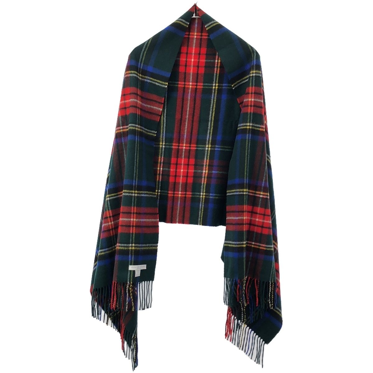 値下げ】【クリーニング済】Johnstons 100%カシミアチェックストール