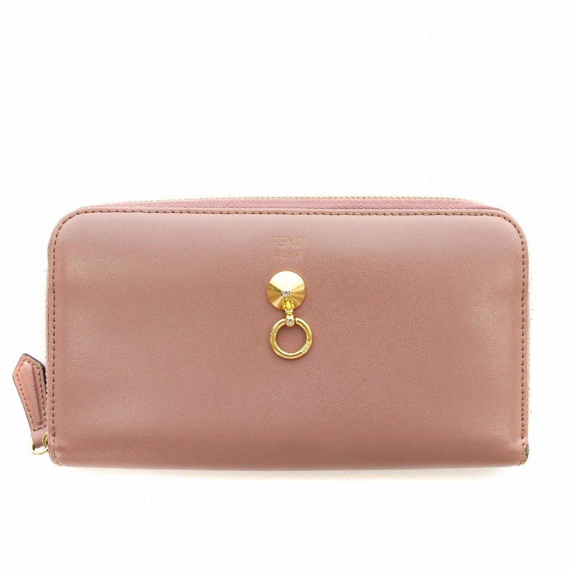 ✨箱付✨ルブタン 長財布 ラウンドジップ スタッズ パネトーネ レザー