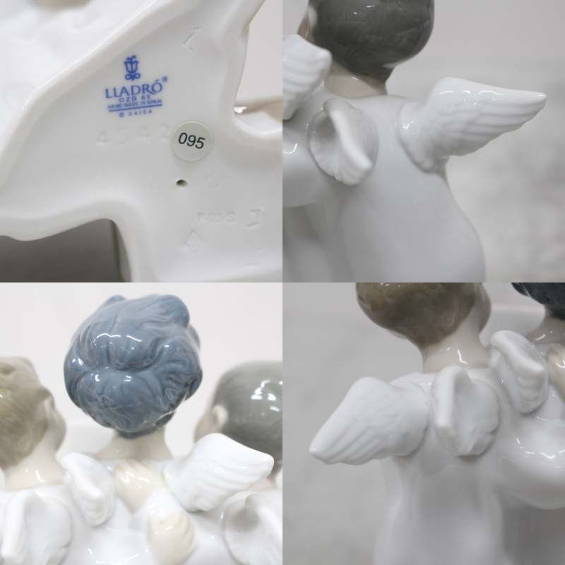 激安公式リヤドロ　LLADRO No.4542 天使のコーラス Angels Singing スペイン製陶器 置物 フィギュリン リヤドロ