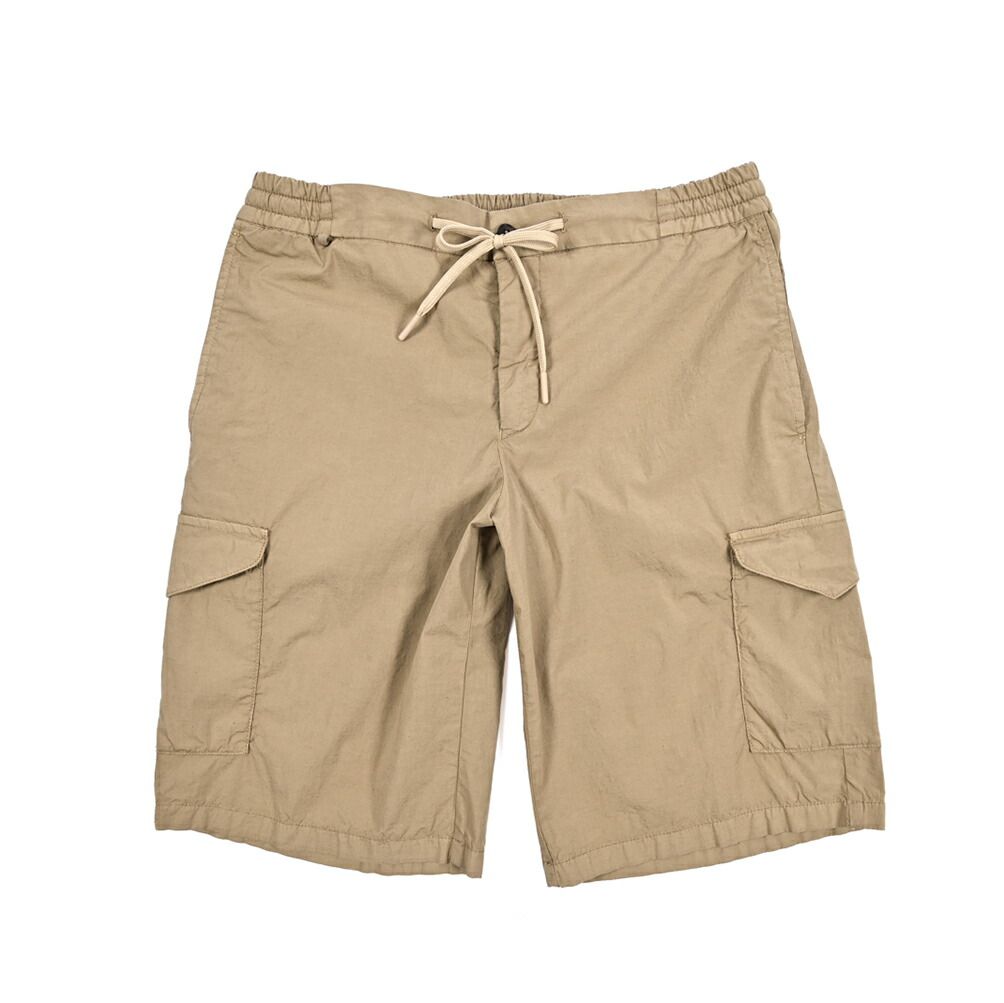 BERWICH ベルウィッチ BER_MUDA バミューダショーツ ノータック ストレッチ カーゴハーフパンツ 春夏 コットン リネン ベージュ イタリア製 424244