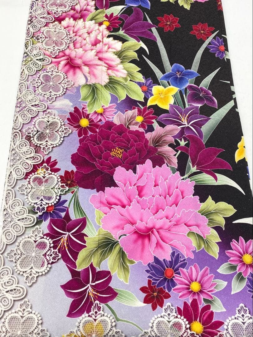 振袖 豪華 銀通し 金彩 大輪 身丈162cm 撥水加工済 MO2749 【公式通販】
