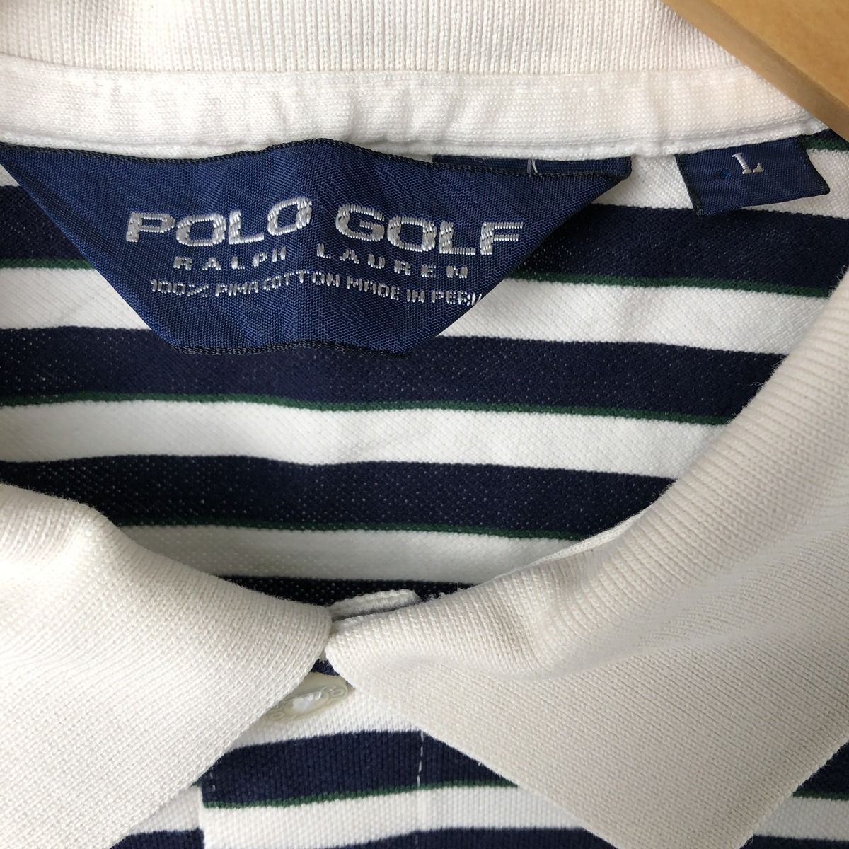 古着 ラルフローレン Ralph Lauren POLO GOLF ポロゴルフ 長袖 ボーダー ポロシャツ レディースL相当 /eaa486676 【SS2506_10】 古着 ラルフローレン Ralph Lauren POLO GOLF ポロゴルフ 長袖