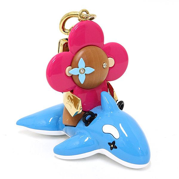 ルイ・ヴィトン LOUIS VUITTON バッグチャーム ヴィヴィエンヌ シーライダー キーホルダー イルカ M01167 ピンク ブルー  【中古】Aランク - メルカリ