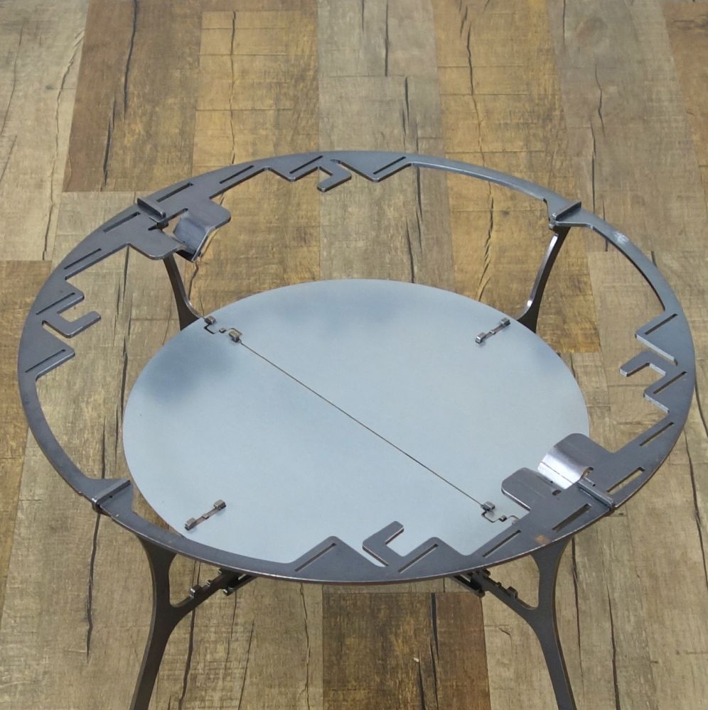 トリパス プロダクツ TRIPATH PRODUCTS MOKUME TABLE 黒皮鉄 木目天板 キャンプ テーブル ガレージ アウトドア トリパス プロダクツ TRIPATH PRODUCTS MOKUME TABLE 黒皮鉄