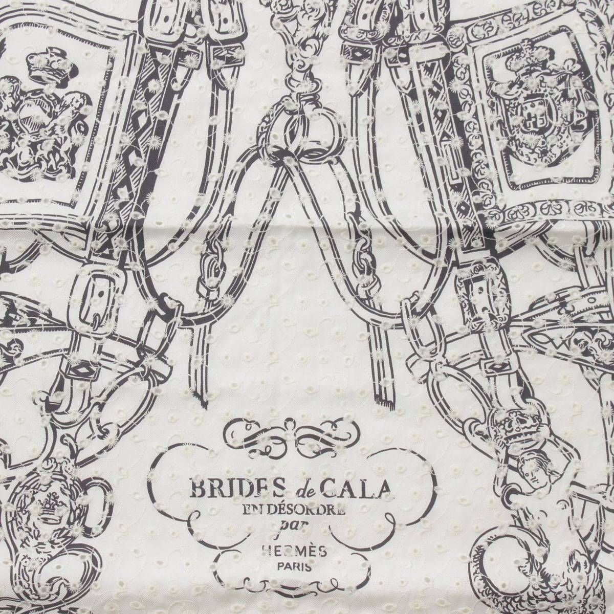 エルメス 23SS カレ70 シルクスカーフ BRIDES DE GALA BRODERIE ANGLAISE ブリッド ドゥ ガラ イングリッシュ  エンブロイダリー 983529S ホワイト - メルカリ