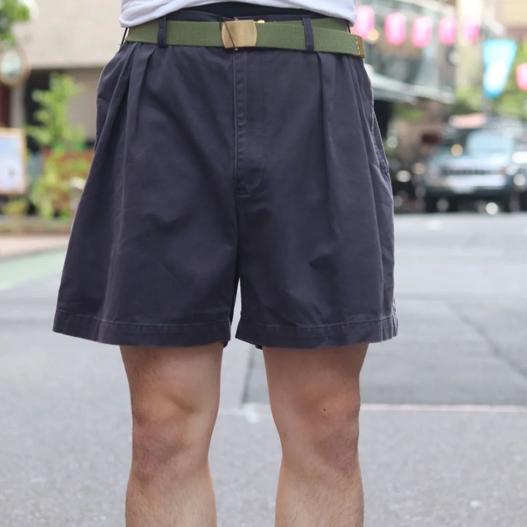 NI品ラルフローレン アンドリューショーツ ツータック チノショーツ２点 00's Polo Ralph Lauren 2タック チノショーツ 